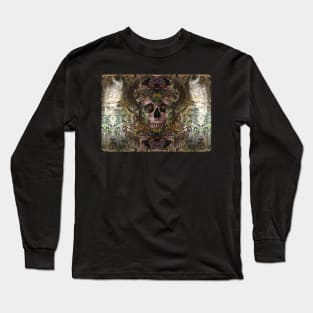 fractal skull Long Sleeve T-Shirt